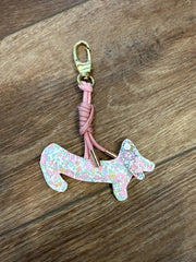Betsy Ann Pink Doxie charm