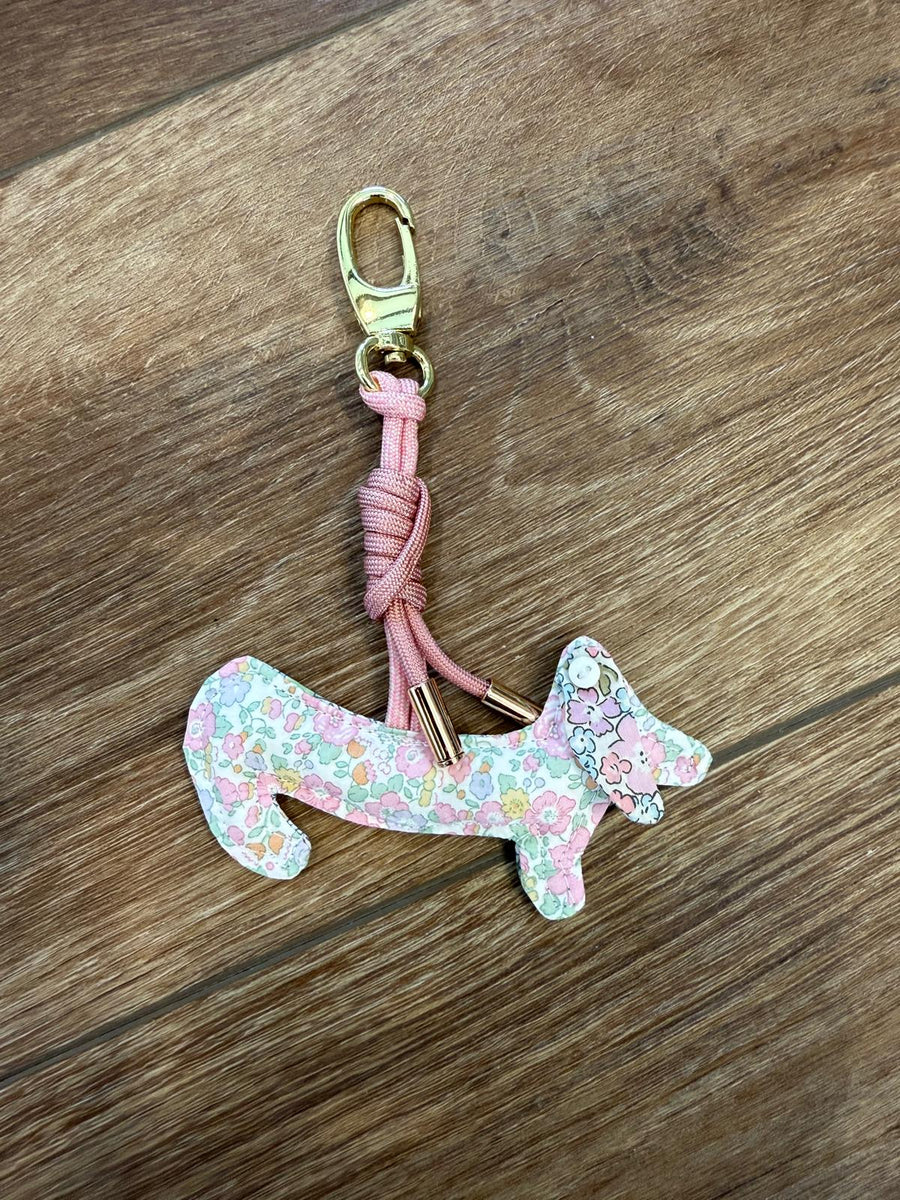 Betsy Ann Pink Doxie charm