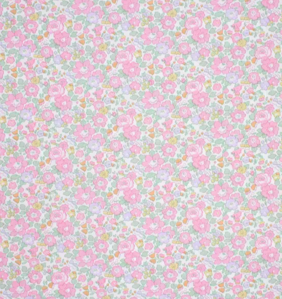 Betsy Ann Soft Pink Liberty fabric Duffle Bag