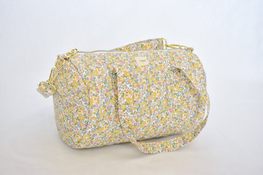 Betsy Ann Yellow Liberty fabric Mini Duffle Bag