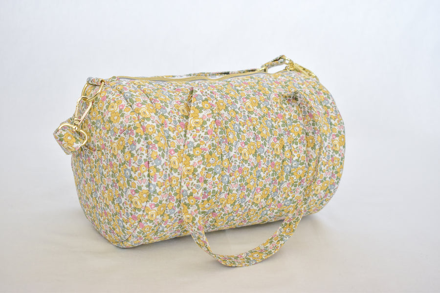 Betsy Ann Yellow Liberty fabric Mini Duffle Bag