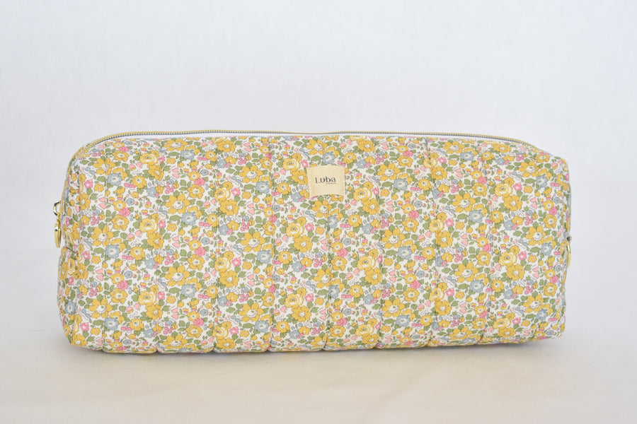 Betsy Ann Yellow Liberty fabric Hair Tool Bag