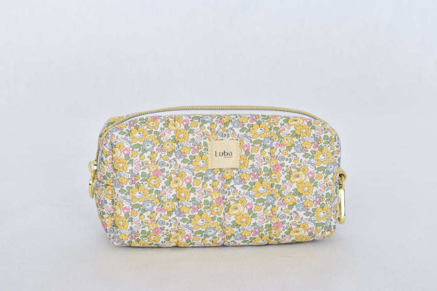 Betsy Ann Yellow Liberty fabric Pencil Bag