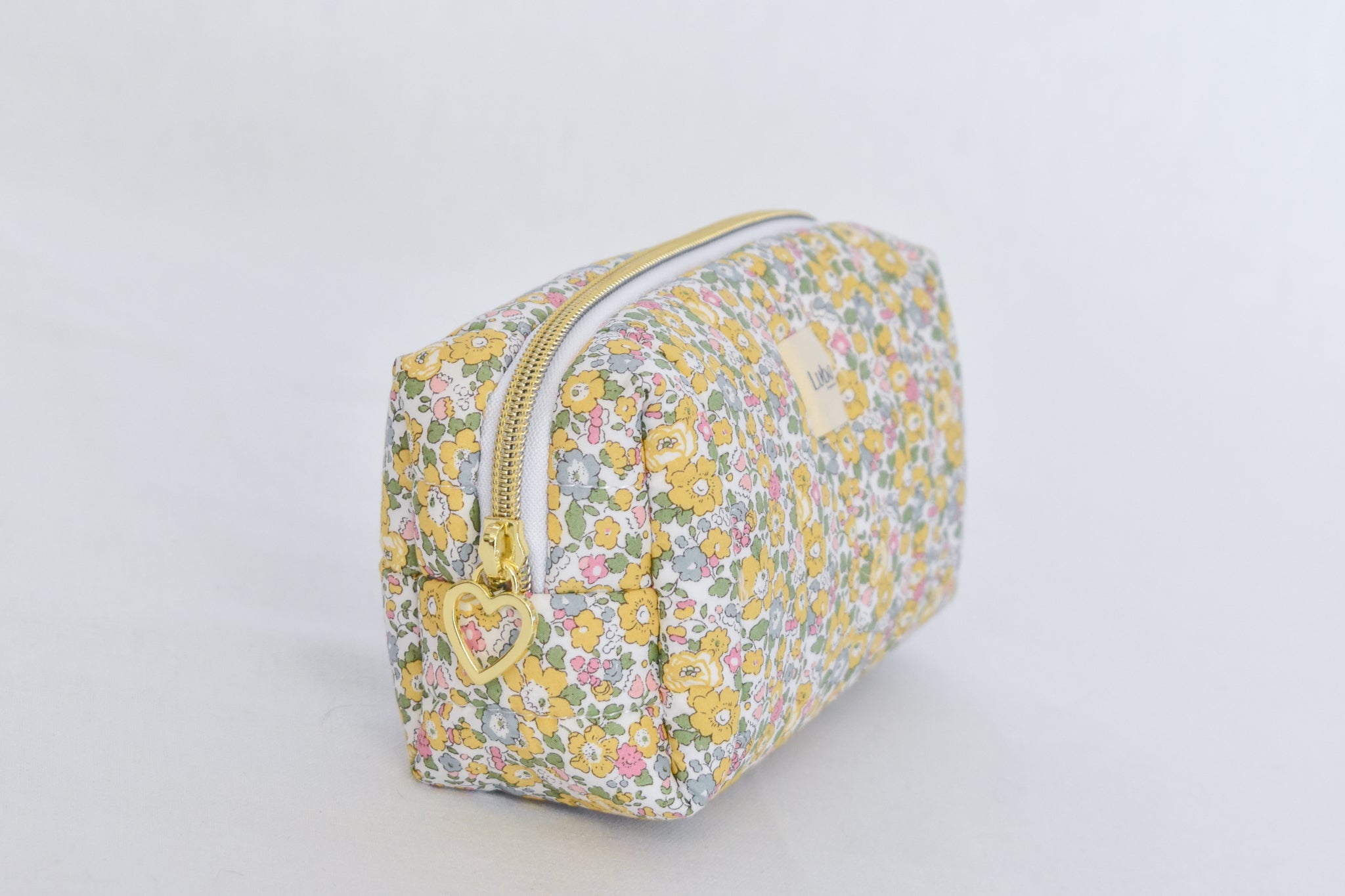 Betsy Ann Yellow Liberty fabric Pencil Bag