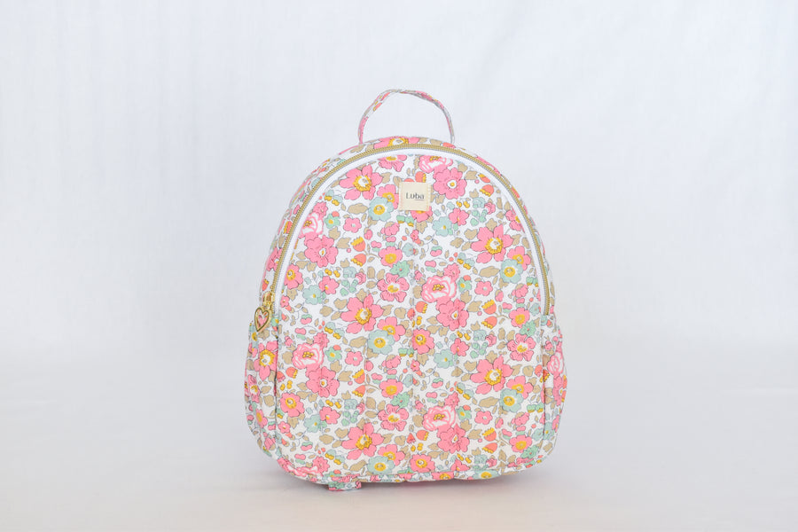 Betsy Ann Pink Liberty fabric Mini Backpack