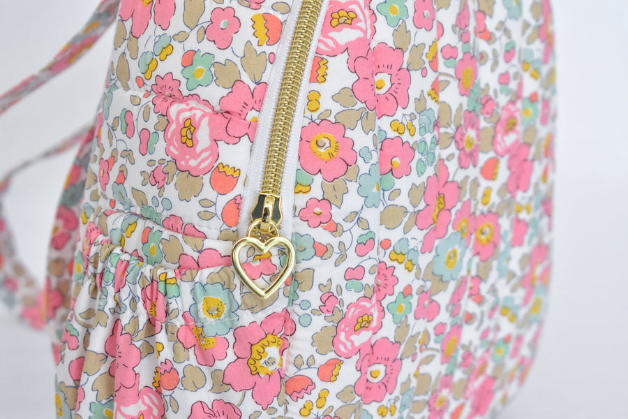 Betsy Ann Pink Liberty fabric Mini Backpack