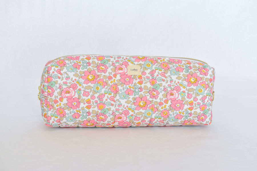 Betsy Ann Pink Liberty fabric Hair Tool Bag