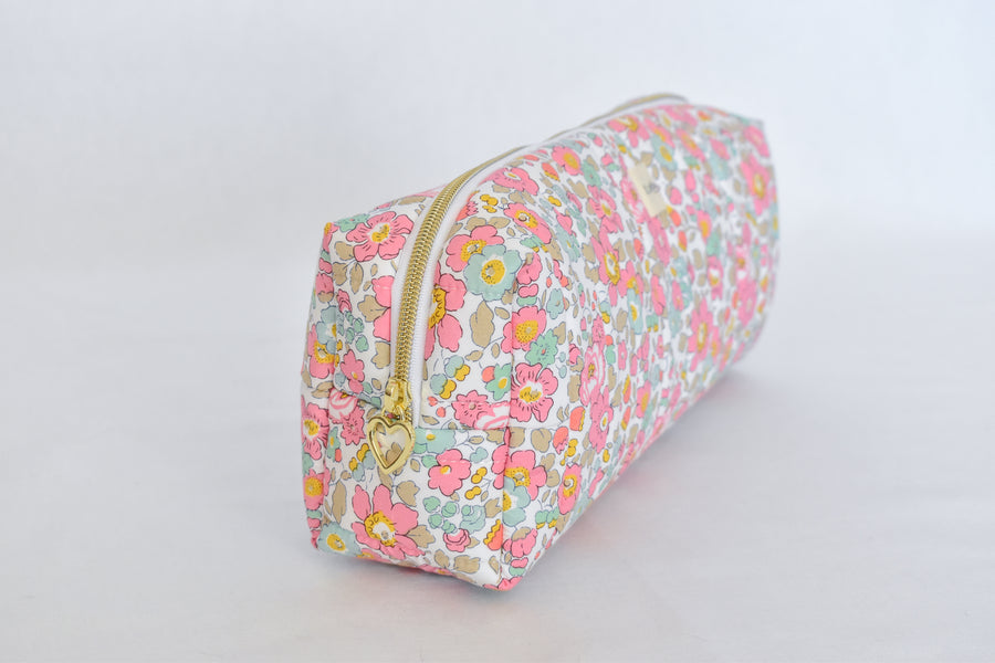 Betsy Ann Pink Liberty fabric Hair Tool Bag