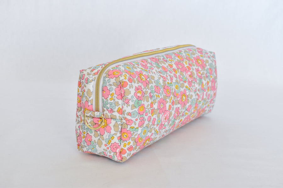 Betsy Ann Pink Liberty fabric Hair Tool Bag