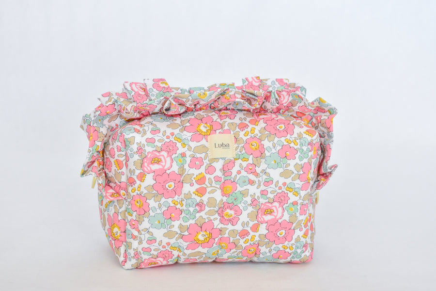 Betsy Ann Pink Liberty fabric Boxy Bag