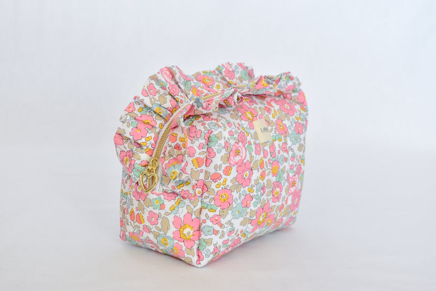 Betsy Ann Pink Liberty fabric Boxy Bag