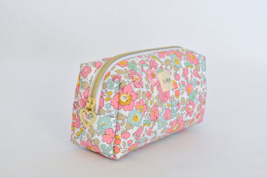Betsy Ann Pink Liberty fabric Pencil Bag