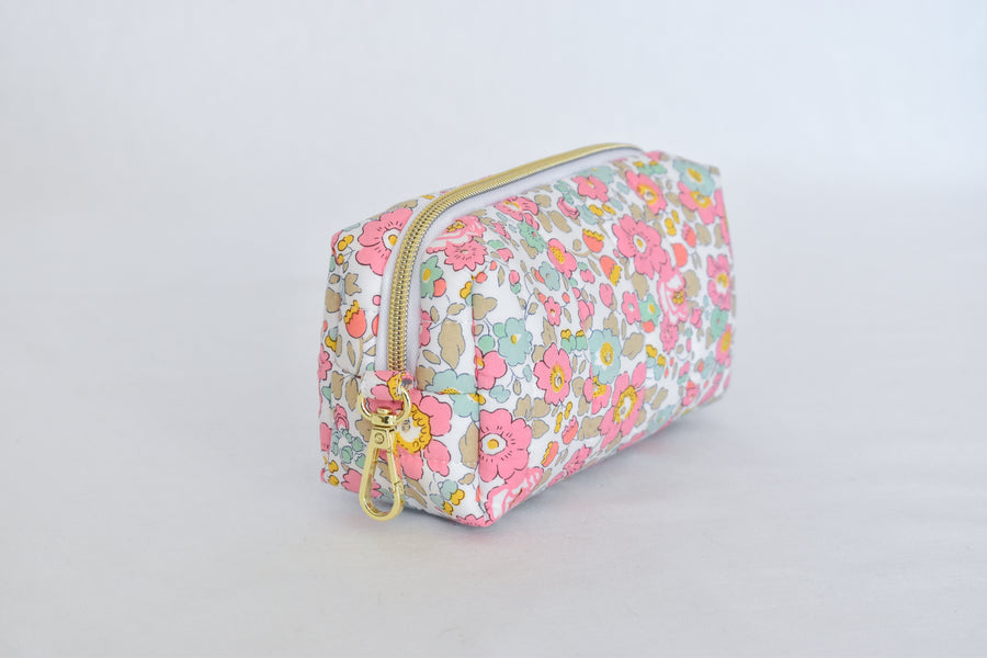 Betsy Ann Pink Liberty fabric Pencil Bag