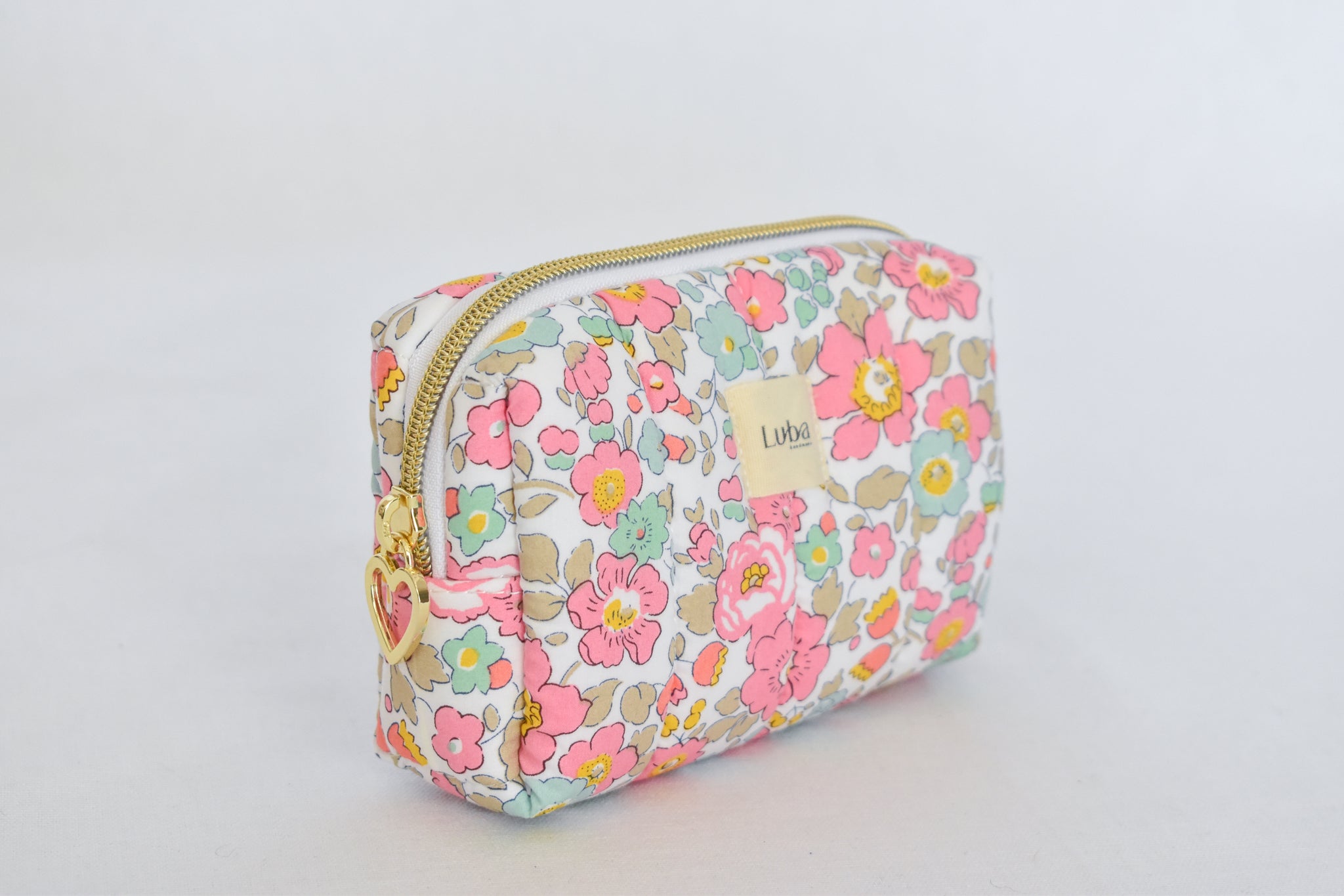 Betsy Ann Pink Liberty fabric Mini Toiletry Bag
