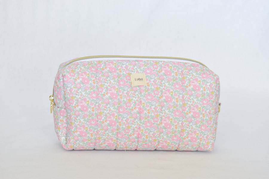 Betsy Ann Soft Pink Liberty fabric Toiletry Bag