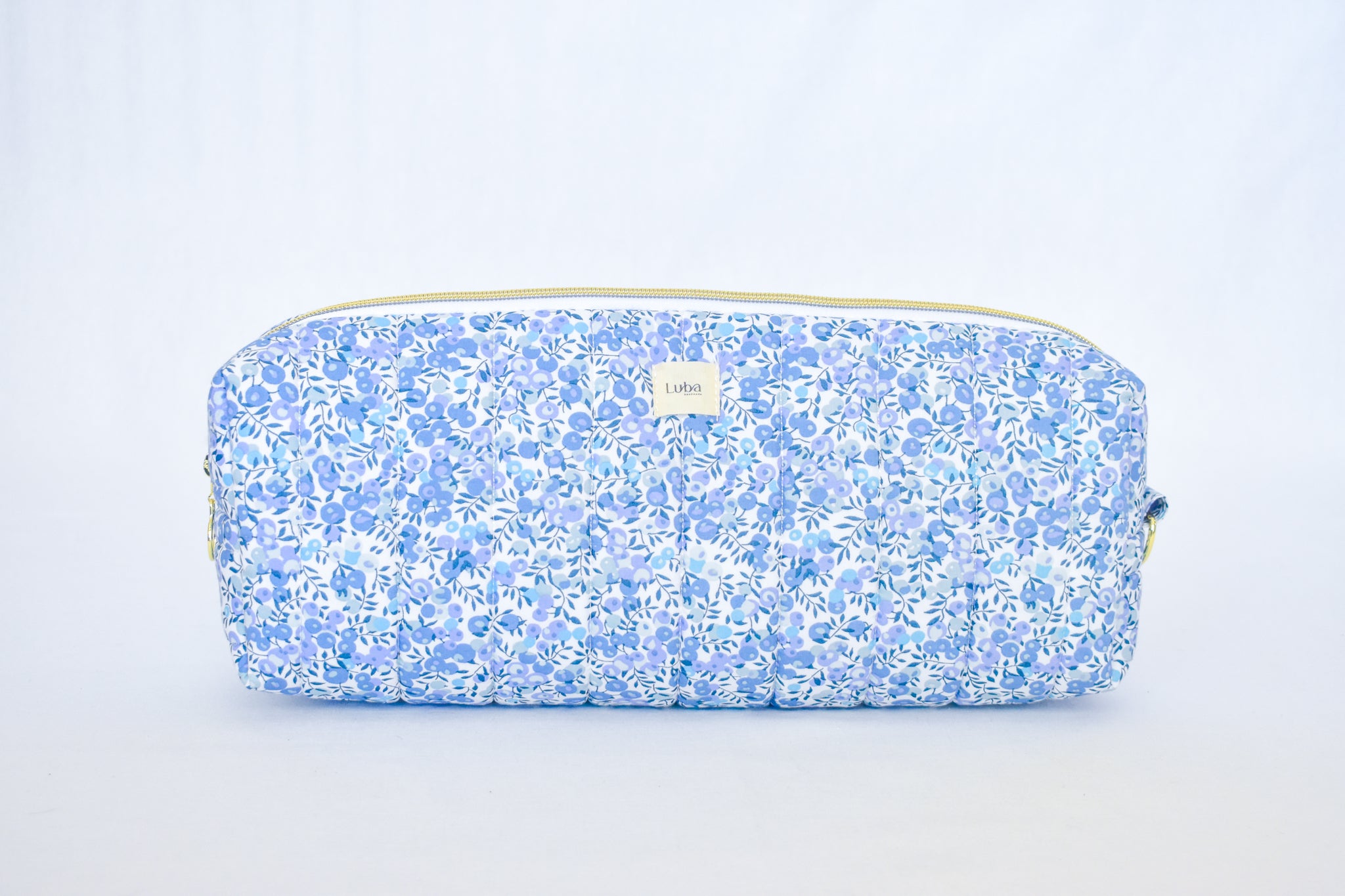 Wiltshire Blue Liberty fabric Hair Tool Bag