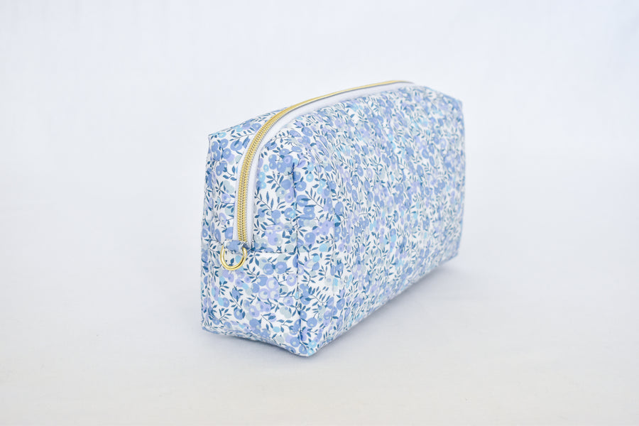 Wiltshire Blue Liberty fabric Toiletry Bag
