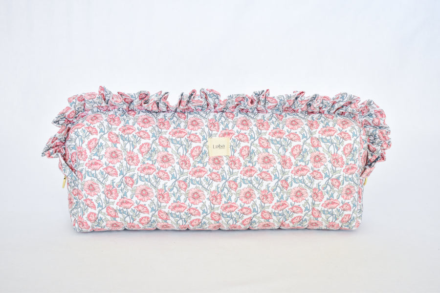 Astell Red Liberty fabric Hair Tool Bag