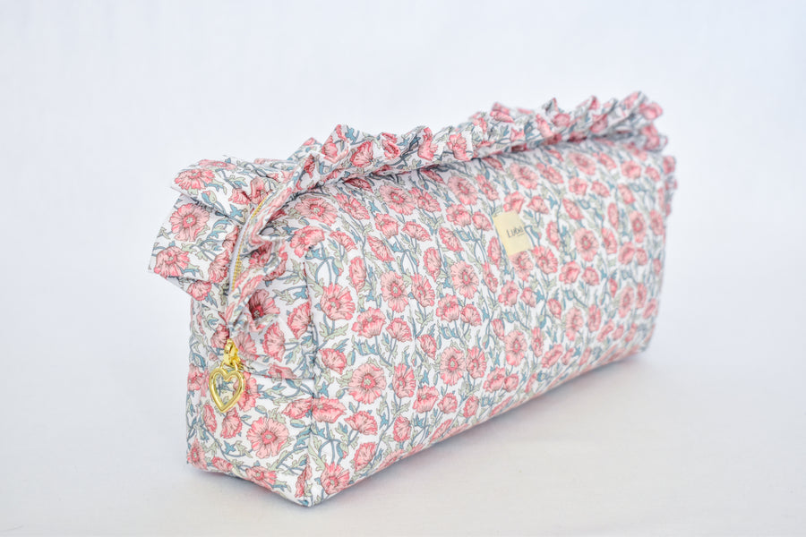 Astell Red Liberty fabric Hair Tool Bag