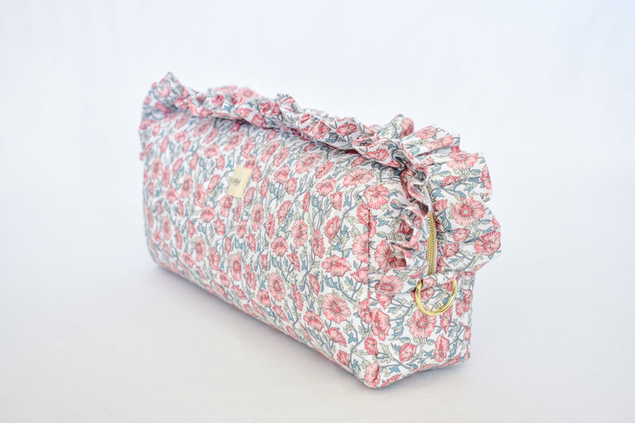 Astell Red Liberty fabric Hair Tool Bag