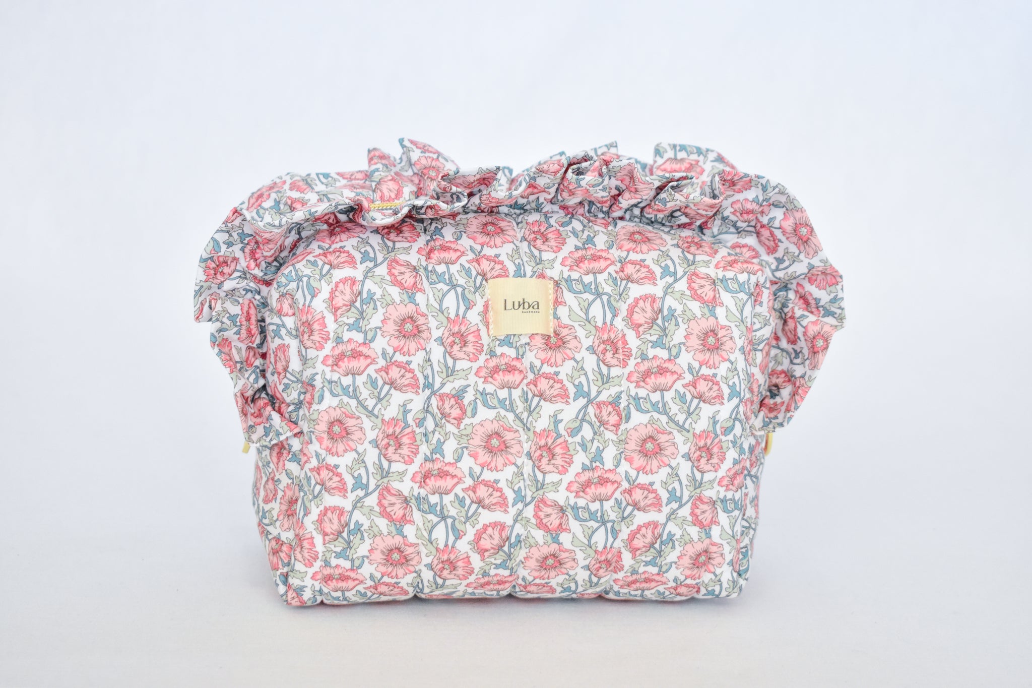 Astell Red Liberty fabric Boxy Bag