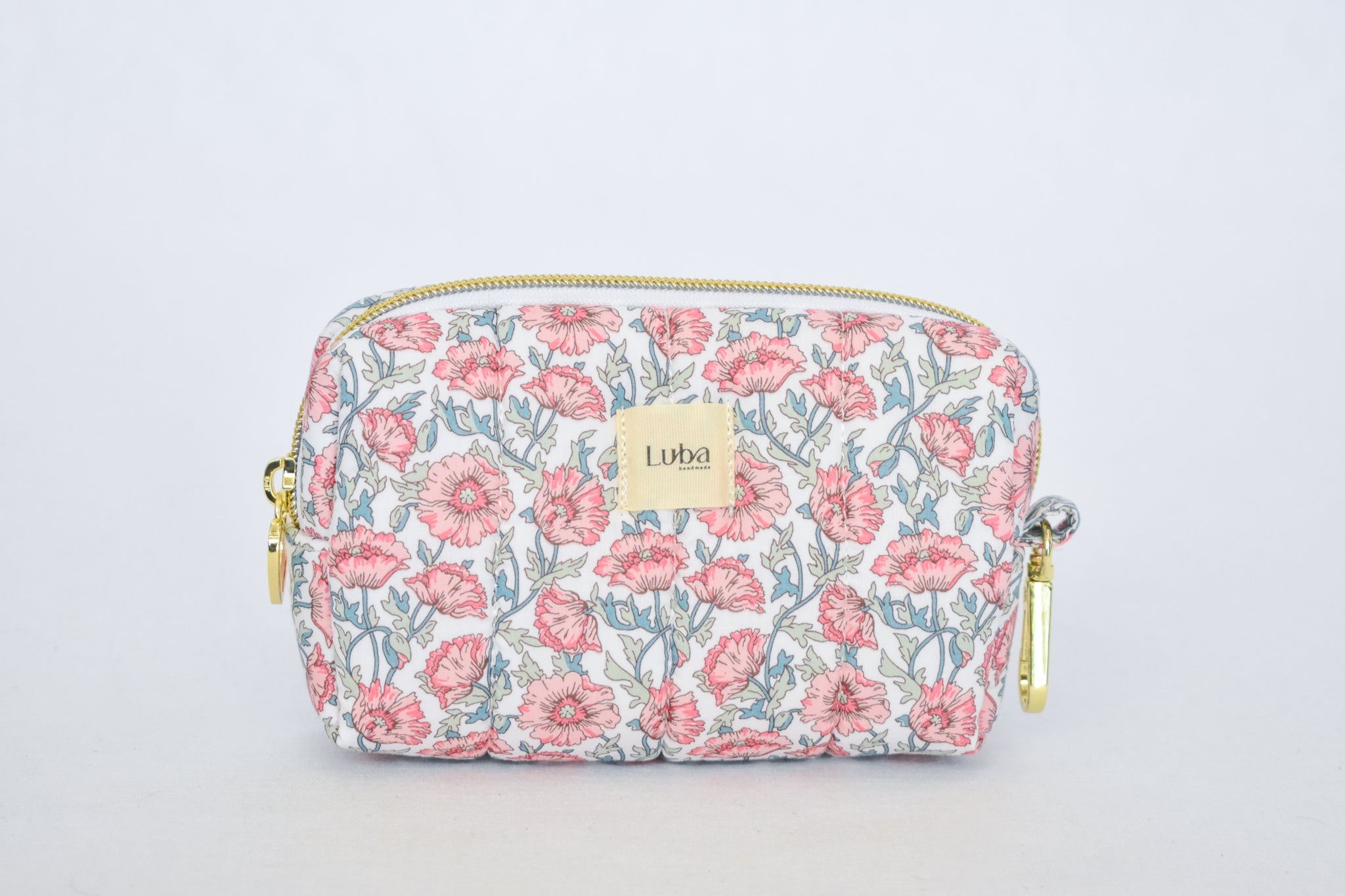Astell Red Liberty fabric Mini Toiletry Bag