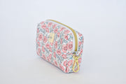 Astell Red Liberty fabric Mini Toiletry Bag