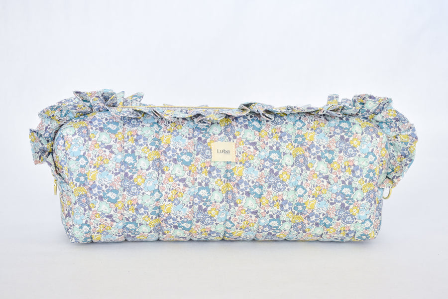 Betsy Ann Blue Tana Lawn Hair Tool Bag