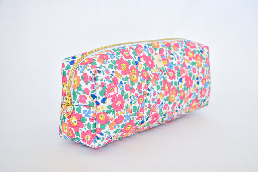 Betsy Ann Bright Pink Tana Lawn Hair Tool Bag