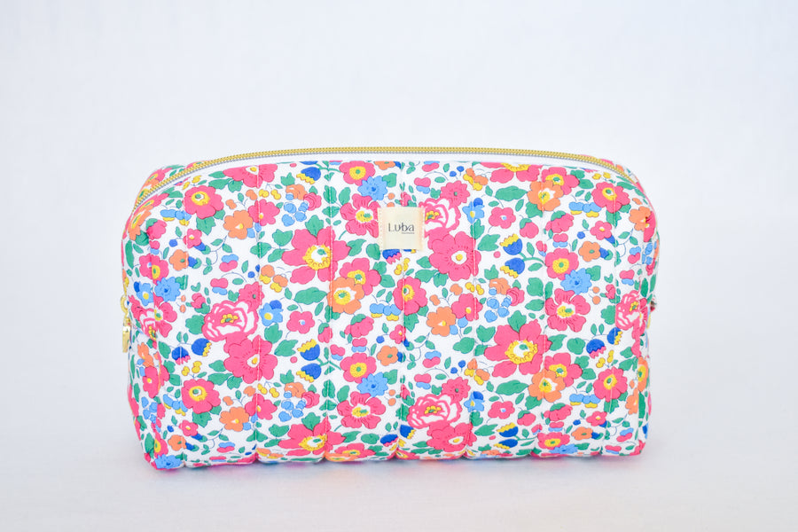 Betsy Ann Bright Pink Tana Lawn Toiletry Bag