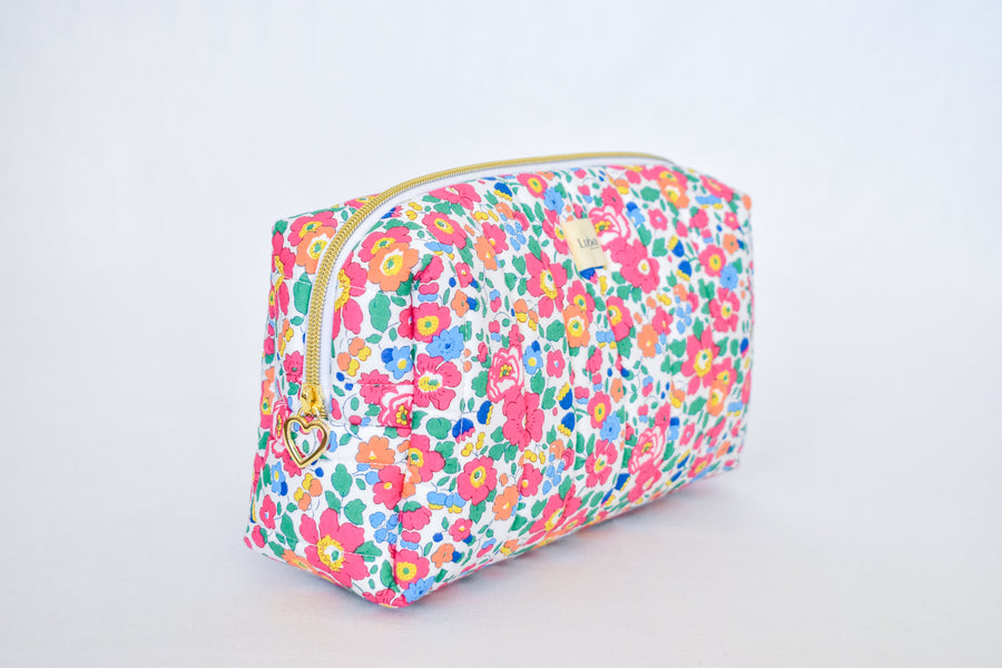 Betsy Ann Bright Pink Tana Lawn Toiletry Bag