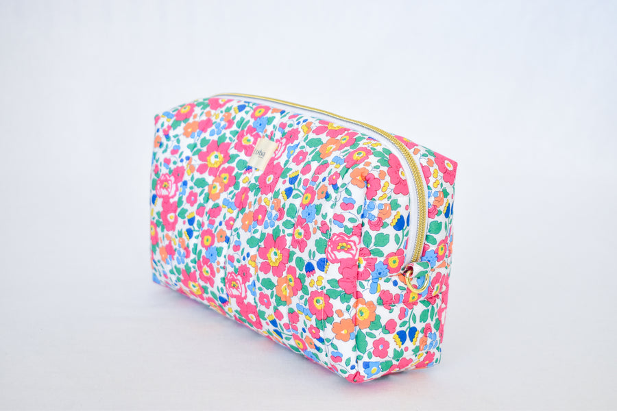 Betsy Ann Bright Pink Tana Lawn Toiletry Bag