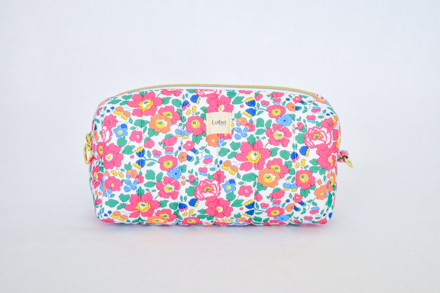 Betsy Ann Bright Pink Tana Lawn Toiletry Bag