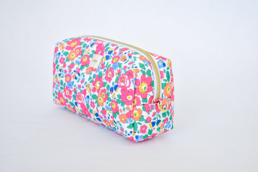 Betsy Ann Bright Pink Tana Lawn Toiletry Bag