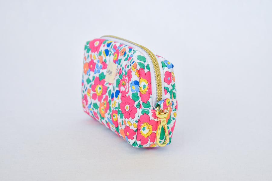Betsy Ann Bright Pink Tana Lawn Mini Toiletry Bag