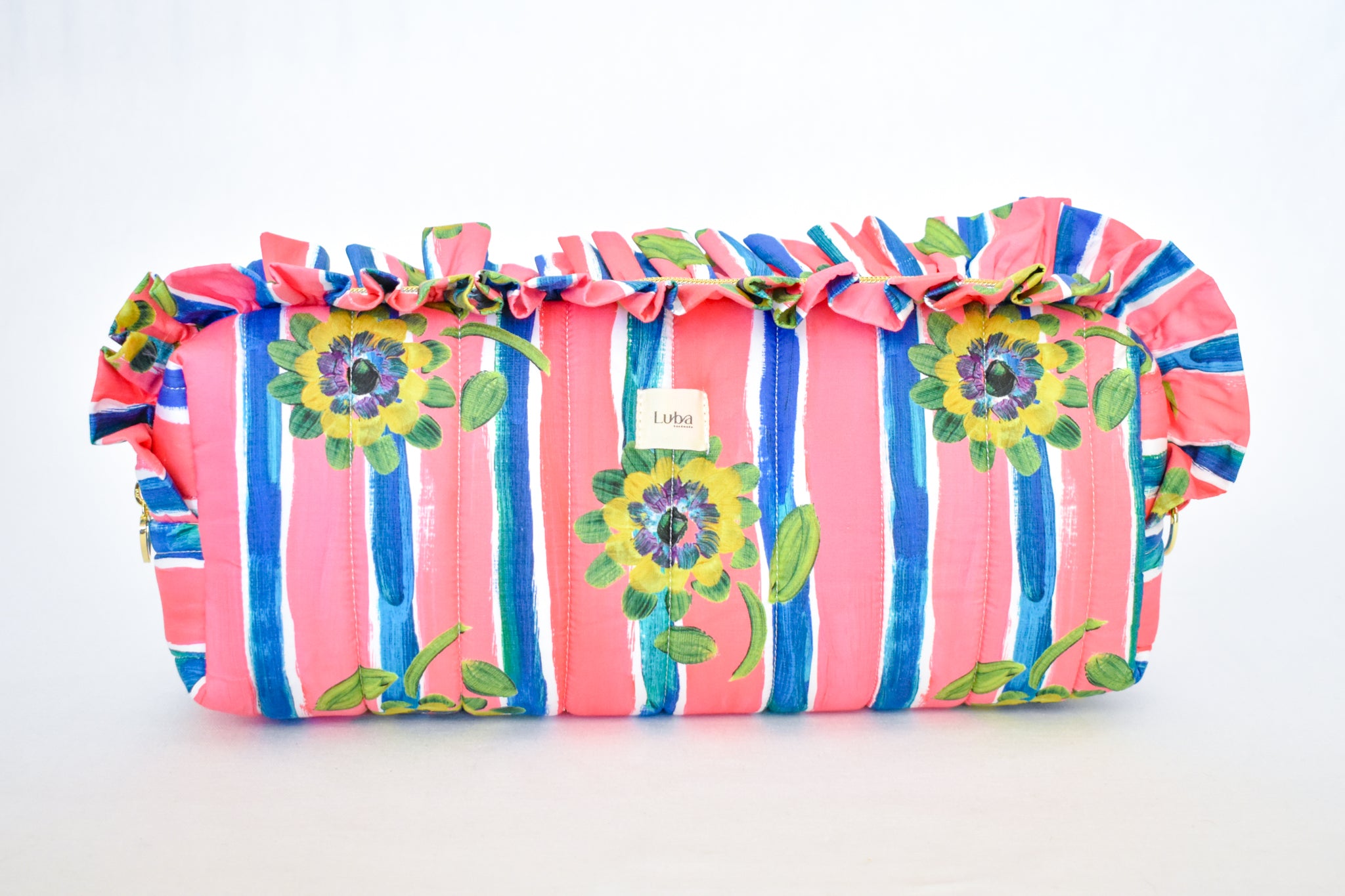 Beau Silk Twill Pink Hair Tool Bag