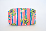 Beau Silk Twill Pink Toiletry Bag