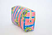 Beau Silk Twill Pink Toiletry Bag