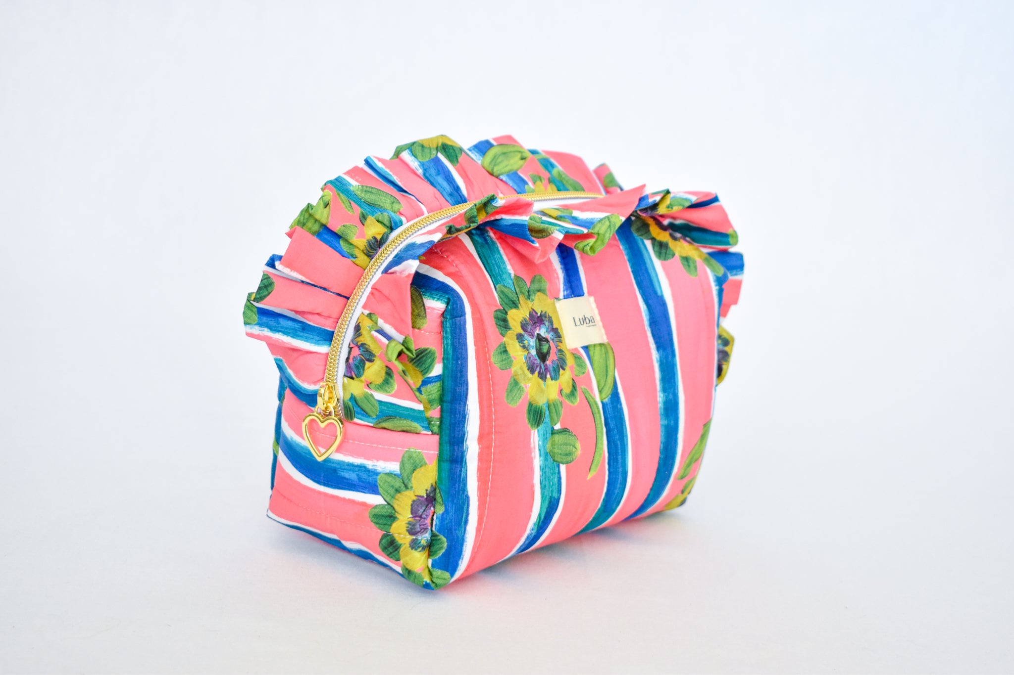 Beau Silk Twill Pink Hair Boxy Bag