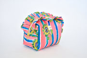 Beau Silk Twill Pink Hair Boxy Bag