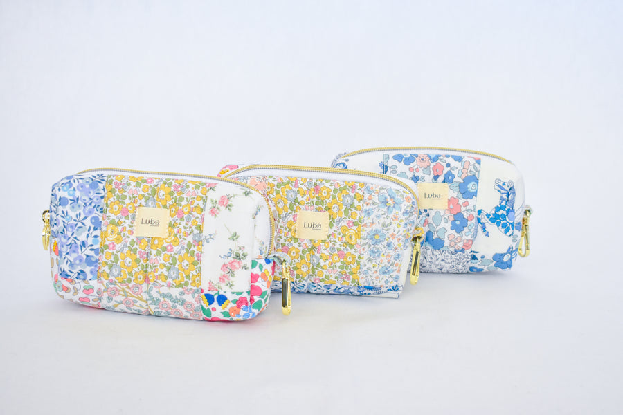 Patchwork Liberty Fabric Mini Toiletry Bag