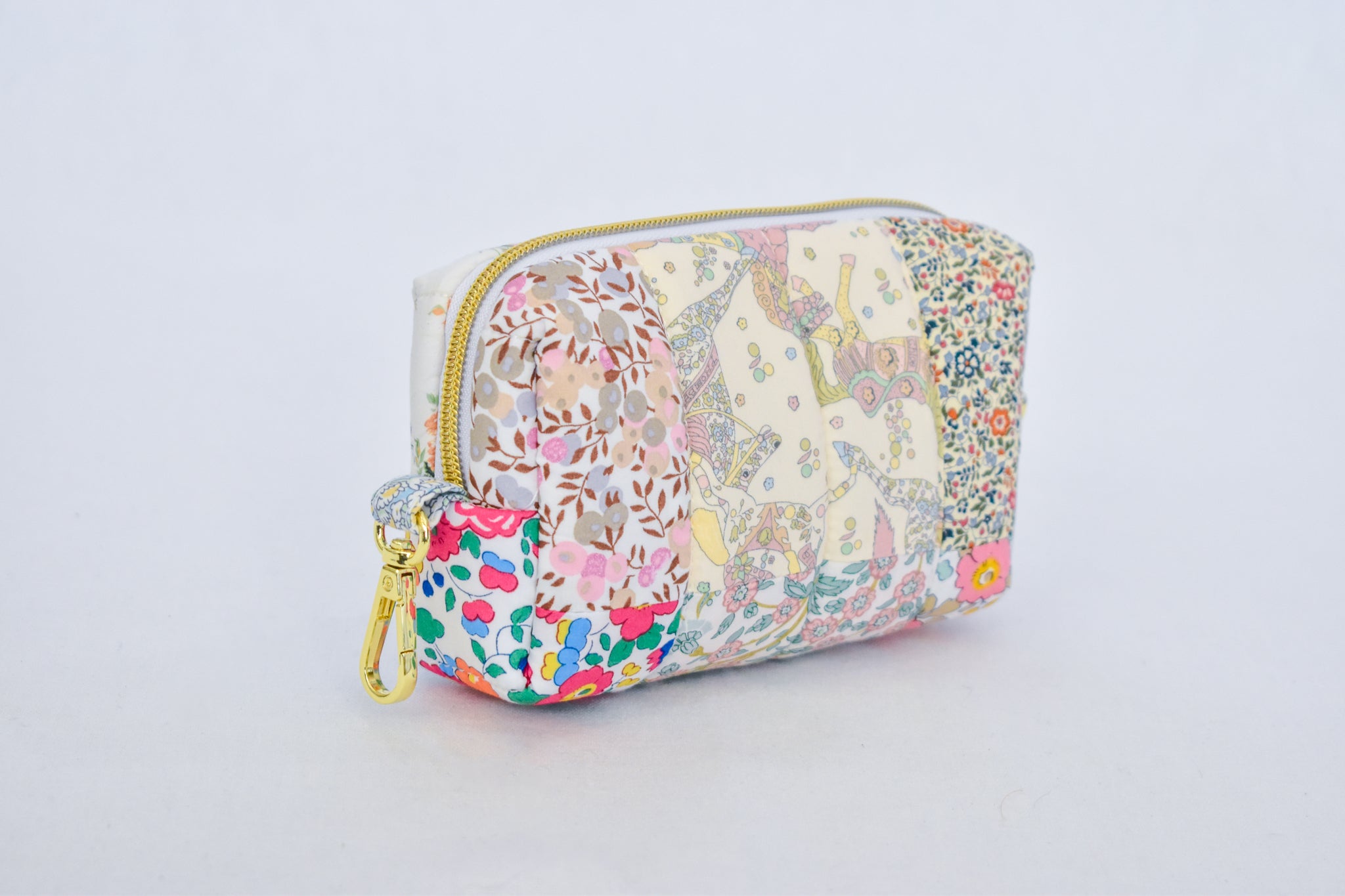 Patchwork Liberty Fabric Mini Toiletry Bag