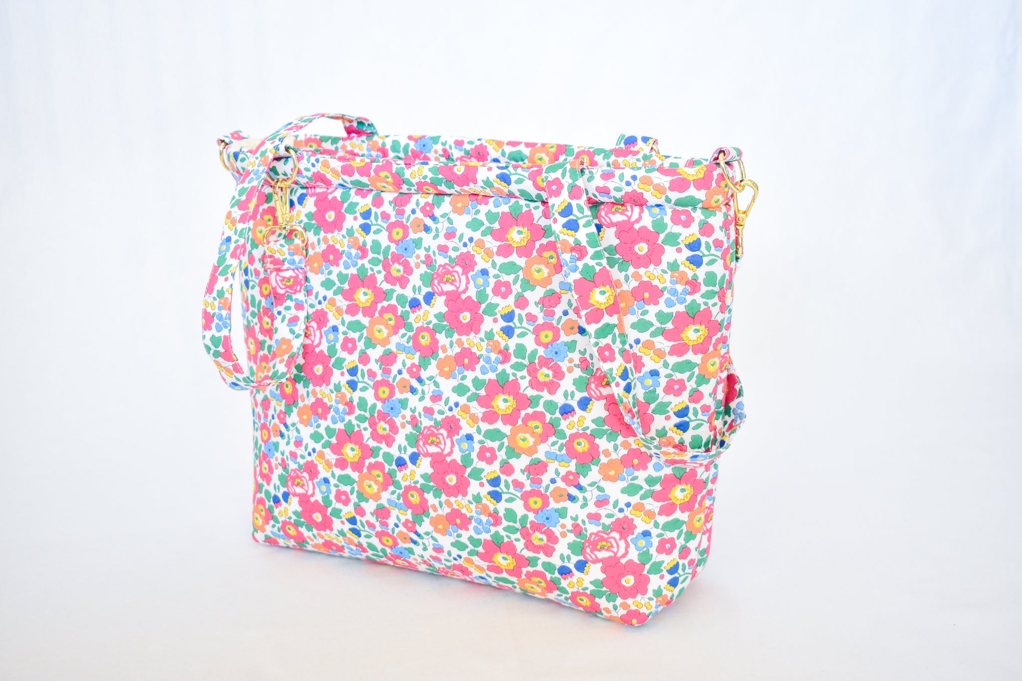 Betsy Ann Bright Pink Tana Lawn Diaper Bag