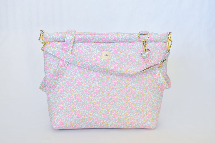 Betsy Ann Pink Tana Lawn Diaper Bag