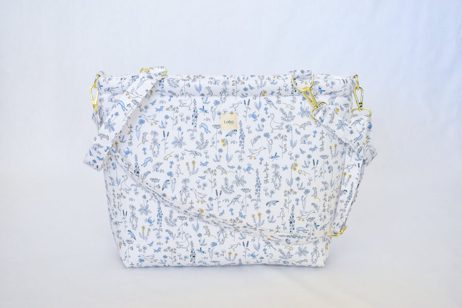 Theo Liberty fabric Diaper Bag