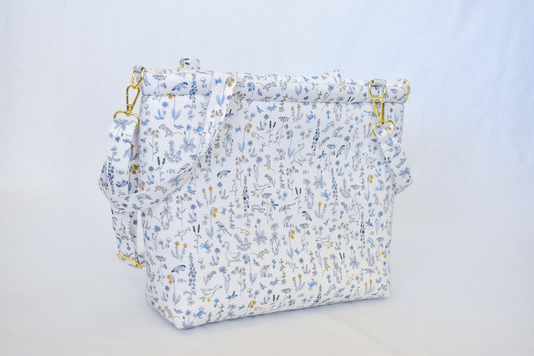 Theo Liberty fabric Diaper Bag