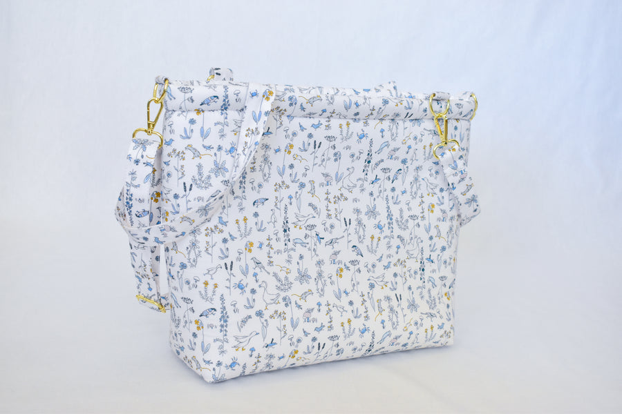Theo Liberty fabric Diaper Bag