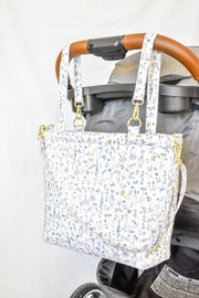 Theo Liberty fabric Diaper Bag