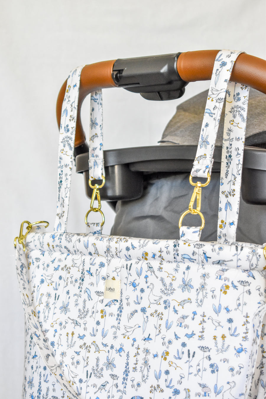 Theo Liberty fabric Diaper Bag