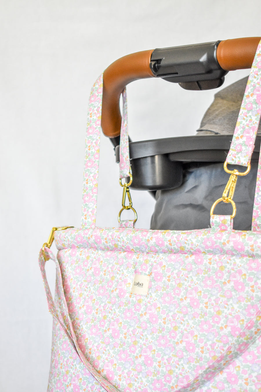 Betsy Ann Pink Tana Lawn Diaper Bag